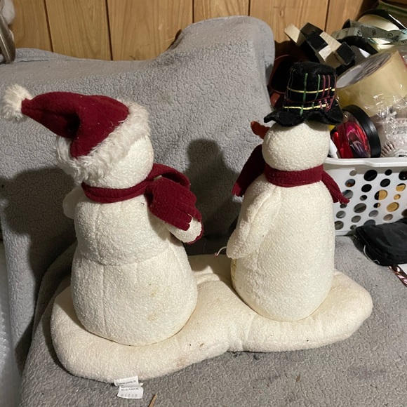 Hallmark Snowman Duo with Red and Black Accents - Picture 5 of 9